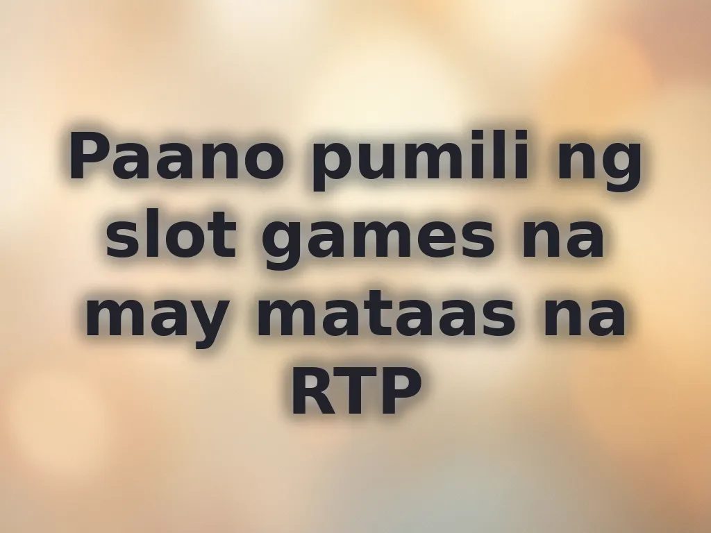 Slot RTP guide